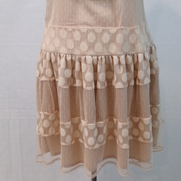 A'reve Polka Dot Lace Cream Dress as Mediu… - Picture 7 of 13